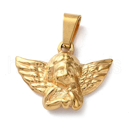 201 Stainless Steel Pendants STAS-U053-13G-1