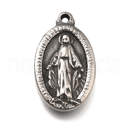 304 Stainless Steel Pendants STAS-L284-51AS-1