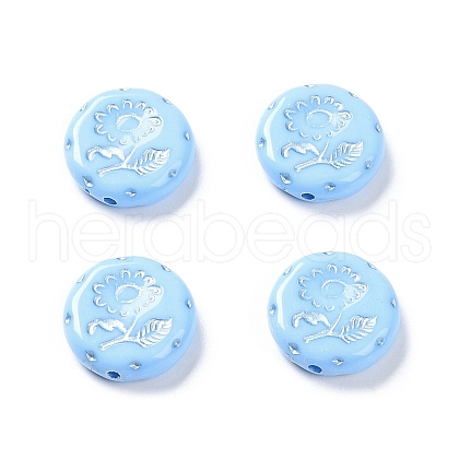 Opaque Acrylic Beads OACR-G016-27H-1