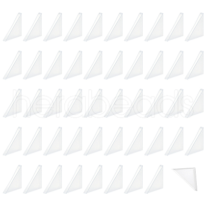  50Pcs Plastic Triangle Corner Protector FIND-NB0005-48A-1