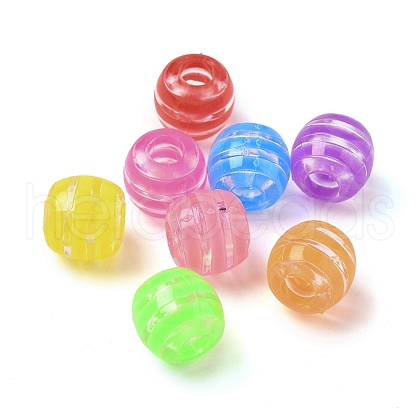 Transparent Acrylic Beads OACR-D309-05-1