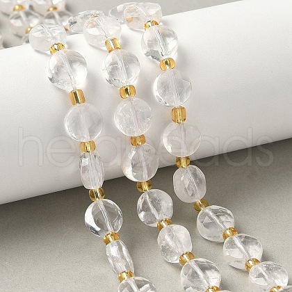 Natural Quartz Crystal Beads Strands G-G271-C07-10mm-1