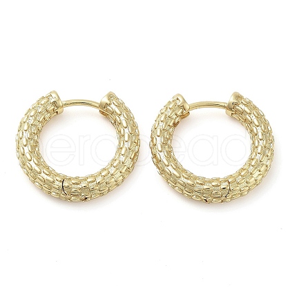 Brass Hoop Earrings EJEW-K276-01G-1