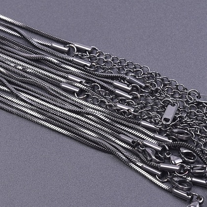 1.5MM Unisex 304 Stainless Steel Snake Chains Necklaces YL8473-4-1