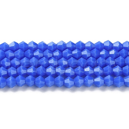 Opaque Solid Color Imitation Jade Glass Beads Strands GLAA-F029-P4mm-11-1