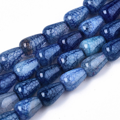Natural Crackle Agate Beads Strands G-S359-243E-1