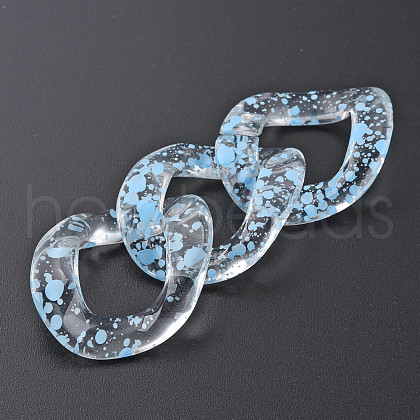 Transparent Acrylic Linking Rings OACR-N009-015A-B10-1