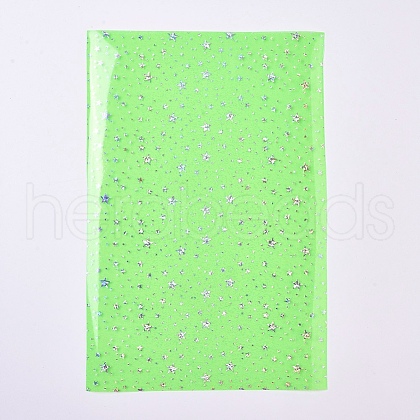 A4 PVC Vinyl Sparkle Fabric Sheets PVC-WH0005-02-07-1