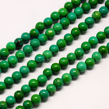 Natural Magnesite Beads Strands TURQ-L019-6mm-03-1