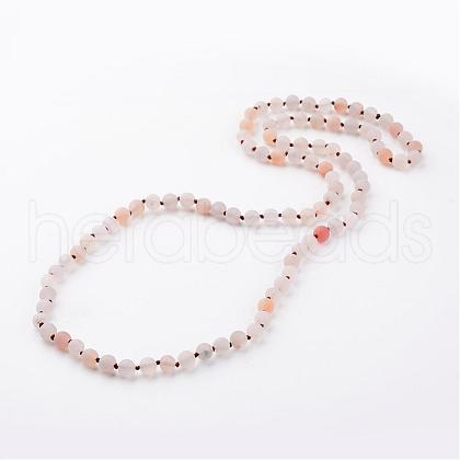 Natural Agate Necklaces NJEW-D264-19-1