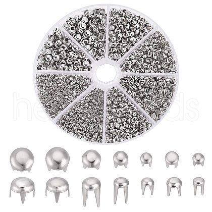 WADORN 2850pcs 7 Styles Stainless Steel Four Claw Nail FIND-WR0011-63-1