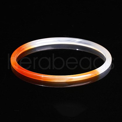 Dyed Natural Dendritic Agate Simple Plain Bangle for Women FIND-PW0021-09B-09-1