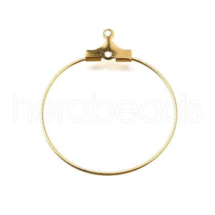 Rack Plating Brass Ring Hoop Earrings KK-L125-01G-1