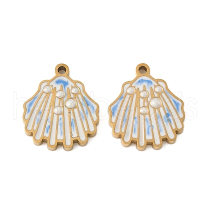 304 Stainless Steel Enamel Charms STAS-Z139-05G-01-1