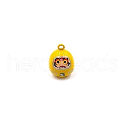 Baking Painted Brass Pendants PW-WG00BC1-04-1