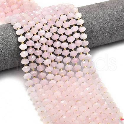 Natural Rose Quartz Beads Strands G-P573-A23-01-1
