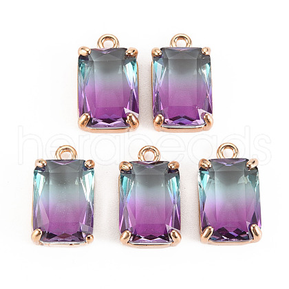 Gradient Color Glass Pendants GLAA-S193-008-A08-1