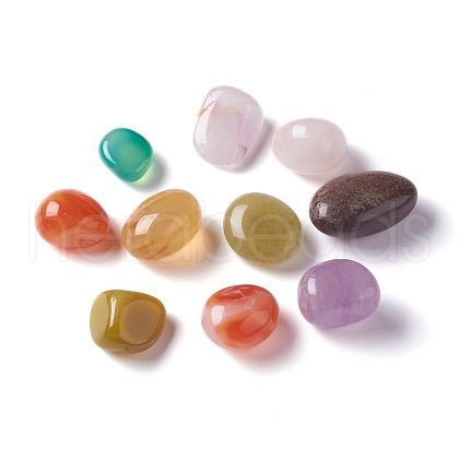 Natural Multi-Color Agate  Beads G-M364-20B-1