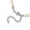 Synthetic Turquoise Sea Turtle & Starfish Pendant Necklaces NJEW-JN05210-02-5