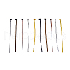 200Pcs 5 Colors Iron Flat Head Pins IFIN-CJ0001-41-8