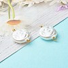 Eco-Friendly ABS Plastic Imitation Pearl Beads Link PALLOY-JF00825-2