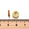 Brass Micro Pave Cubic Zirconia Beads KK-C106-24B-01-2