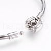 Tarnish Resistant 304 Stainless Steel European Style Bangle Making BJEW-I267-003B-3