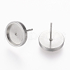 Tarnish Resistant 304 Stainless Steel Stud Earring Settings STAS-L195-02A-2