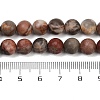 Natural Dendritic Jasper Beads Strands G-F591-24-8mm-5