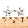 Non-Tarnish 304 Stainless Steel Charms STAS-L022-035P-3