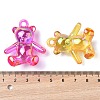 Electroplate Transparent UV Plating Acrylic Pendants OACR-I014-13-4