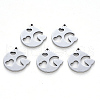 Non-Tarnish 201 Stainless Steel Pendants STAS-N092-18-1
