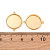 Brass Connector Cabochon Settings KK-F898-21D-G-3