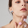 DIY Flower Stud Earring and Finger Ring Making Kit DIY-SZ0008-42-5