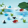 Biyun 12Pcs 6 Style Handmade Bumpy Lampwork Beads Strands LAMP-BY0001-02-6