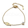 201 Stainless Steel Cable Chain Bracelets BJEW-H205-01B-G-5