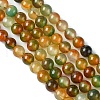 Natural Peacock Agate Beads Strands G-G444-8mm-02-2