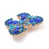 Butterfly Alloy Rhinestone Brooches JEWB-E041-06KCG-02-2