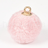 Handmade Cloth Fabric Covered Pendants X-WOVE-S109-10E-1