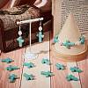 SUNNYCLUE 100Pcs Plastic Imitation Turquoise Beads KY-SC0002-18B-4