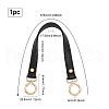 Black PU Imitation Leather Bag Handles DIY-WH0401-82KCG-2