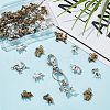 ARRICRAFT 64Pcs 8 Styles Tibetan Style Alloy Pendants FIND-AR0005-03-4