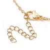 Plum Blossom Glass Links Necklace and Bracelet Sets SJEW-JS01293-02-6