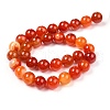 Natural Banded Agate/Striped Agate Beads Strands G-G582-C-3