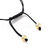Handmade Lampwork Heart Bracelets BJEW-Q338-01F-3