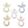 Glass Seed Beads Big Pendants PALLOY-MZ00278-1