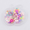 Quicksand Sequin Plastic Cabochons OHAR-CJC0002-01E-1