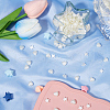 SUNNYCLUE 800Pcs 2 Styles ABS Plastic Imitation Pearl Beads KY-SC0002-29-4