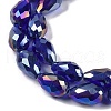 Transparent Electroplate Glass Beads Strands X-EGLA-N013-T10mm-B07-3