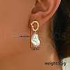 Elegant Brass Dangle Stud Earrings KS8037-4-2